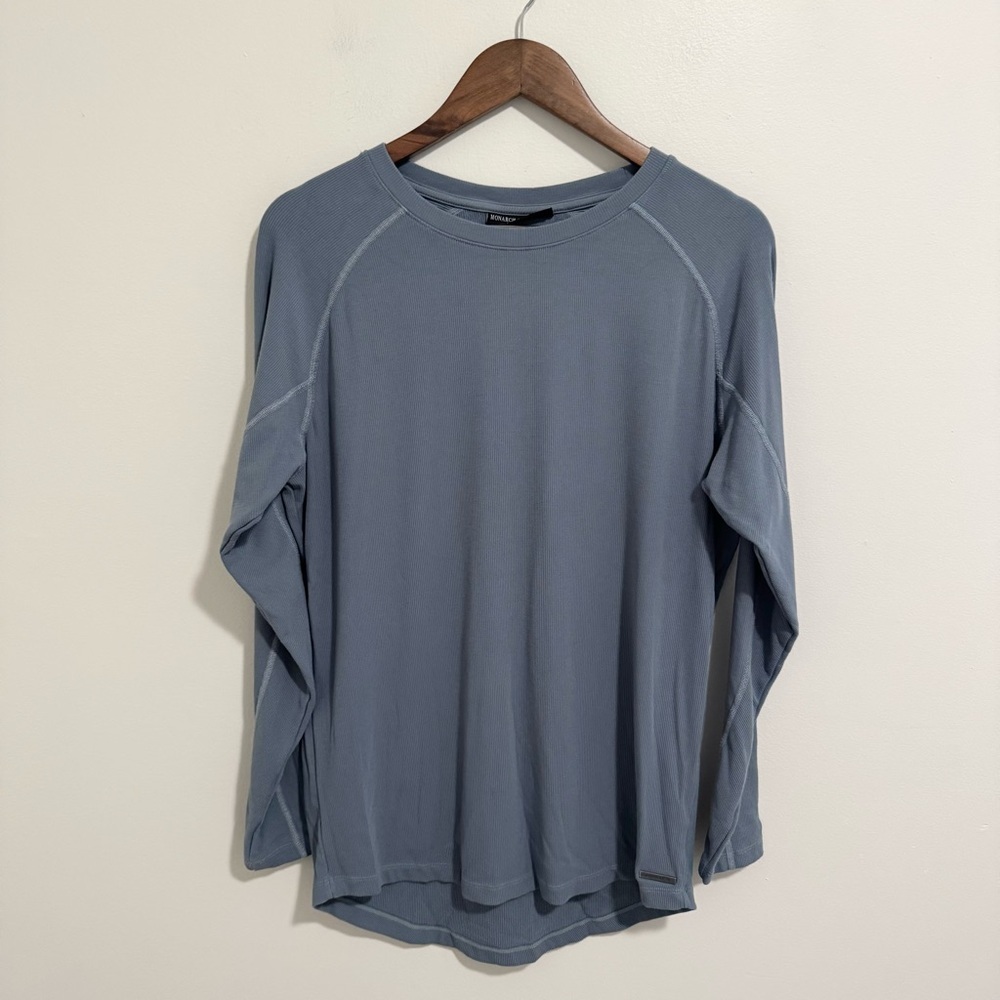 Alphalete Monarch Collection Blue Long Sleeve Top